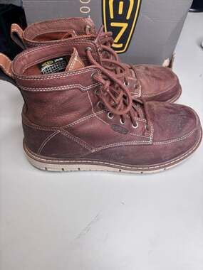 KEEN Utility San Jose 6-Inch Soft Toe Wedge Work Boots size 9D